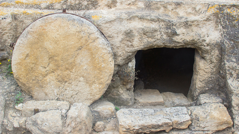 A stone tomb