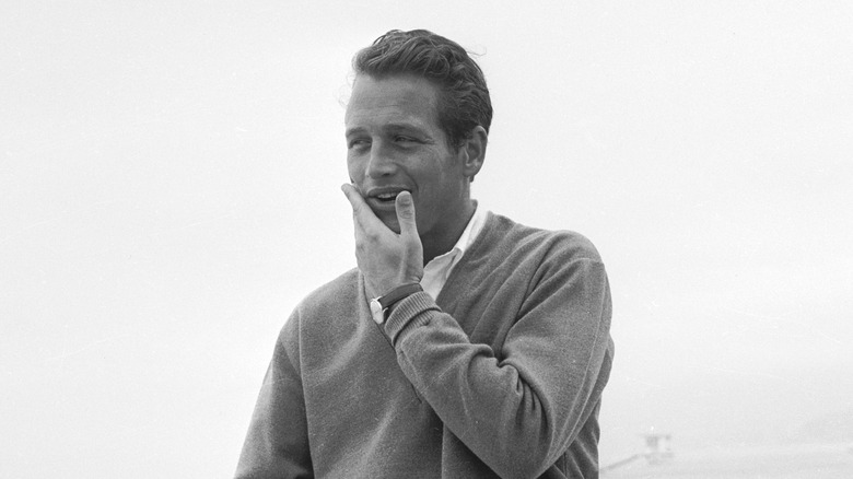 Paul Newman at the beach