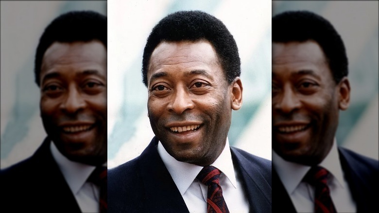 Pele in a suit