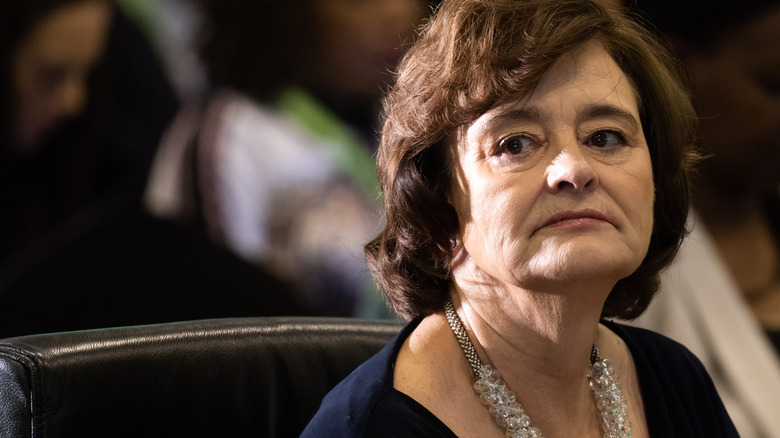 Cherie Blair at an international forum event