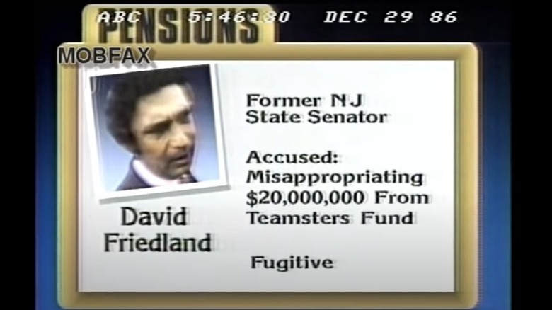 Screenshot of ABC News broadcast on David Friedland