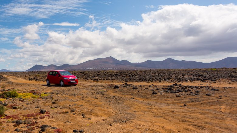 Car in the desert