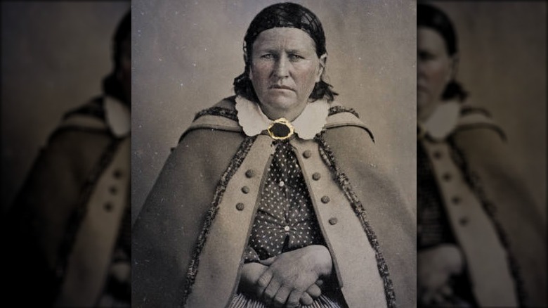 Cynthia Ann Parker color tinted portrait