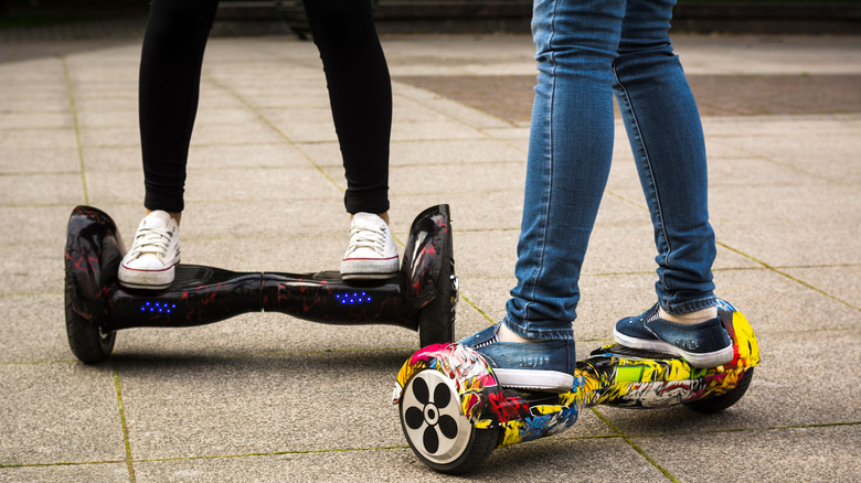 riding hoverboards