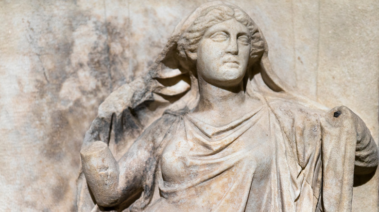 marble relief of Demeter