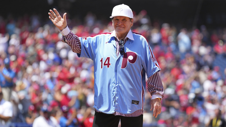 Pete Rose at Baseball Game