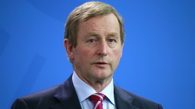 Enda Kenny against blue background