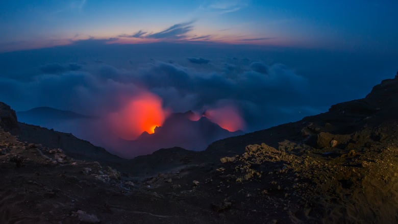 volcano eruption