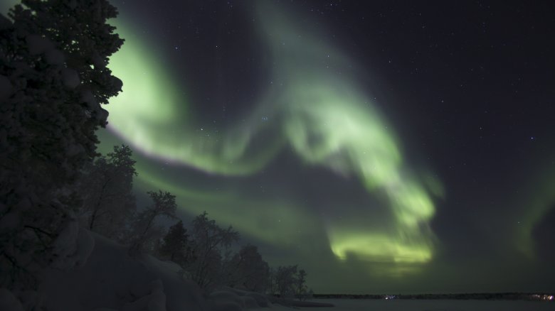 northern lights in sky