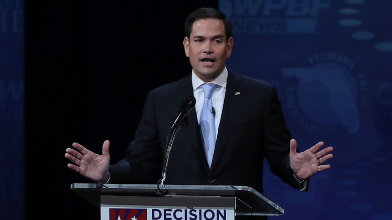 Rubio speaking during the 2016 campaign