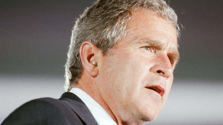 George W. Bush close-up in suit