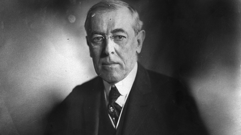 Woodrow Wilson posing for a photo