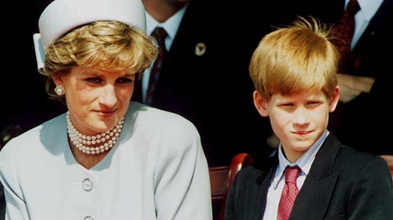 Princess Diana with Harry in 1995