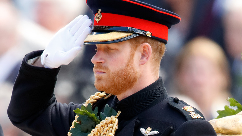 Prince Harry at the annual Founder's Day Parade at the Royal Hospital Chelsea on June 6, 2019