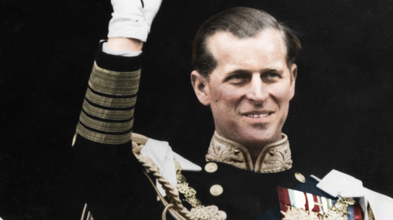 prince philip waving 