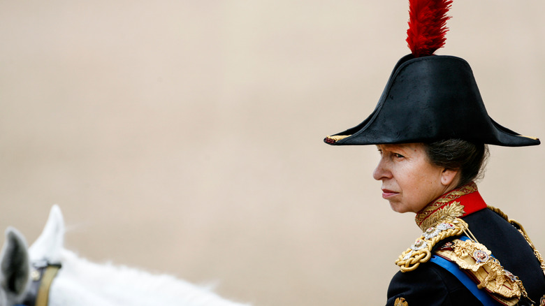 Princess Anne riding a horse