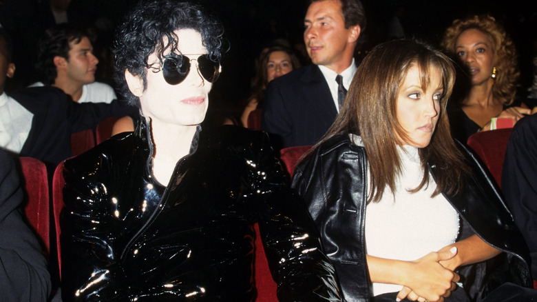 Michael Jackson and Lisa Marie Presley 