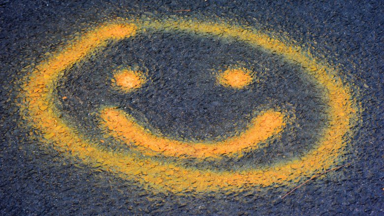 smiley face graffiti