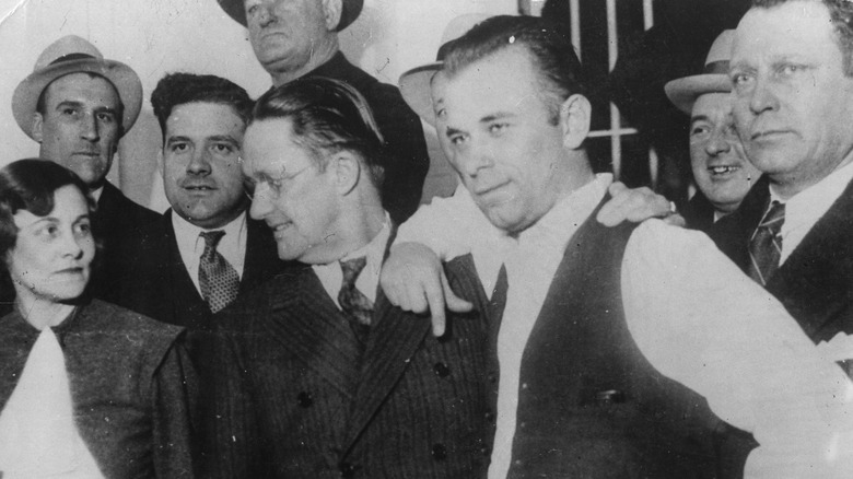 John Dillinger with friends