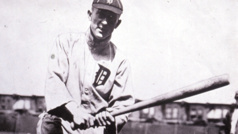 Ty Cobb posing for a photo