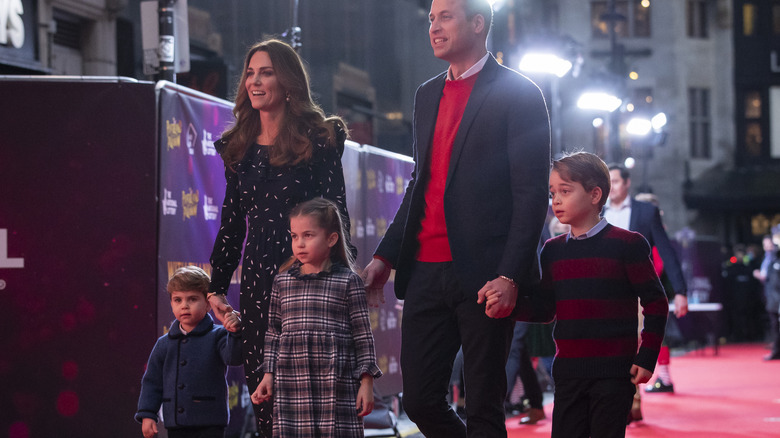 william and kate with their children