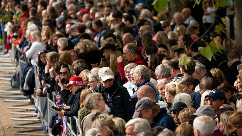 Crowds at Buckingham Palace