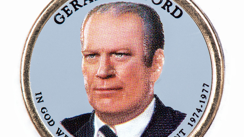 A commemorative Ford coin
