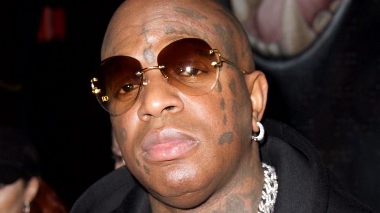 Birdman wearing sunglasses