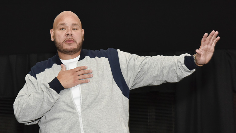 Fat Joe with hands in the air