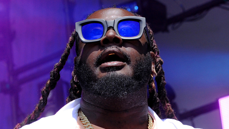 T-Pain wearing glasses