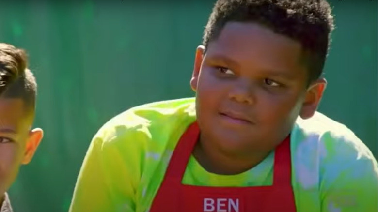 ﻿﻿Ben Watkins﻿﻿ red apron yellow shirt Masterchef Junior