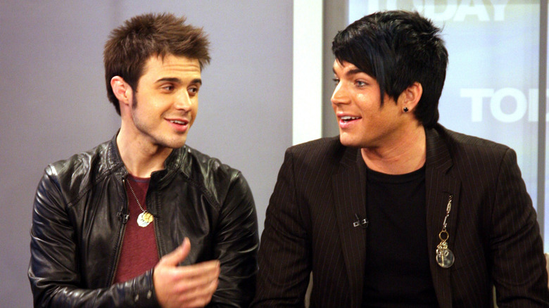 Kris Allen and Adam Lambert talking