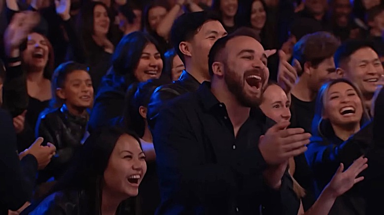 America's Got Talent audience clapping and reacting wildly