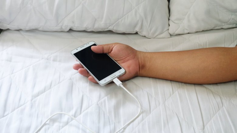 phone charging sleep