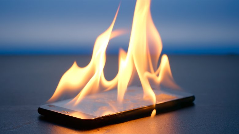 phone burn fire