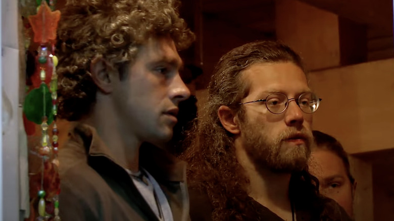 browns looking concerned after hearing gunshots in episode of Alaskan Bush People