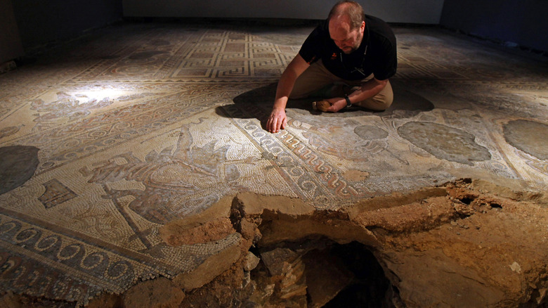 chedworth villa roman mosaic
