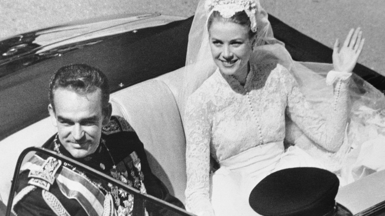 Grace Kelly Prince of Monaco backseat of car