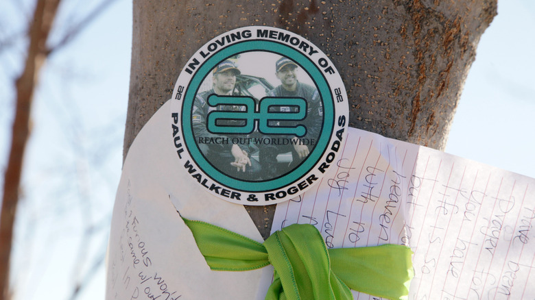 Paul Walker and Roger Rodas memorial sticker