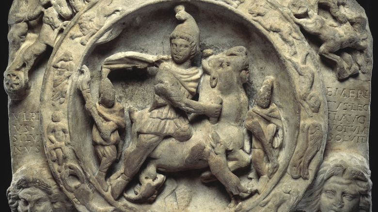 relief of Mithra killing the bull