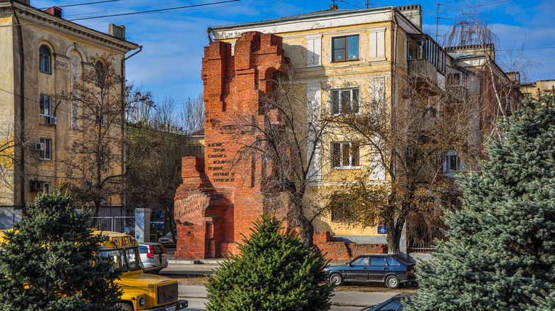 Pavlov's house on the territory of the Museum - reserve "battle of Stalingrad"