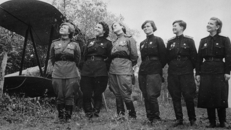 female Soviet pilots in the Night Witches