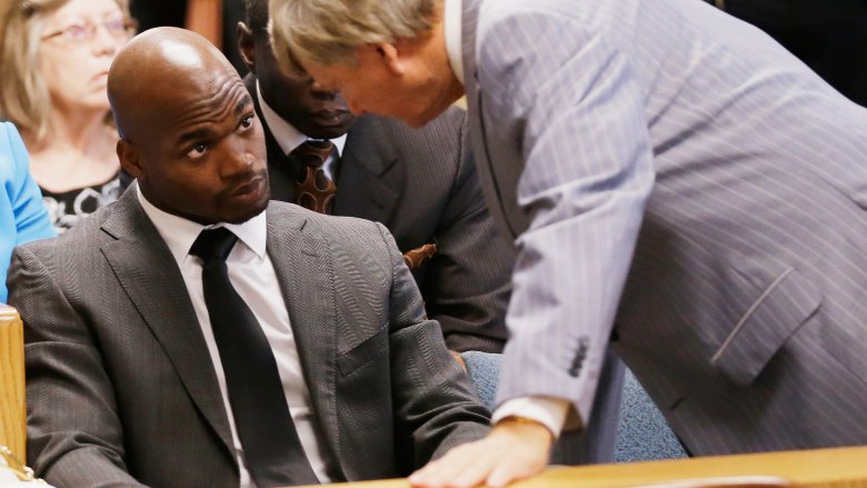 Adrian Peterson in court