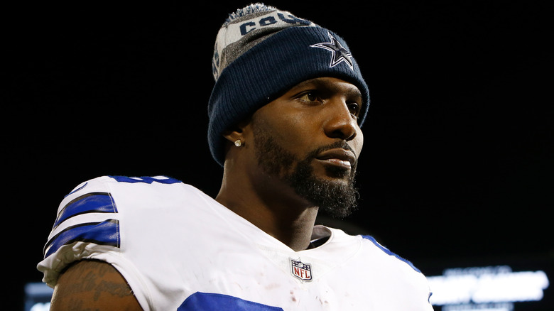 Dez Bryant wearing beanie