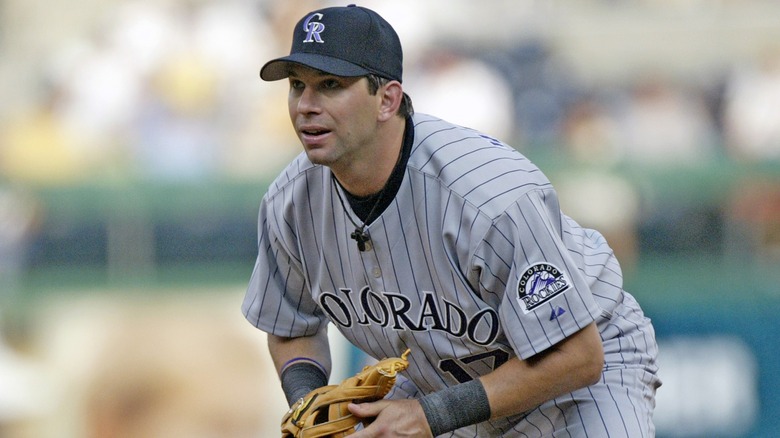 Todd Helton playing baseball