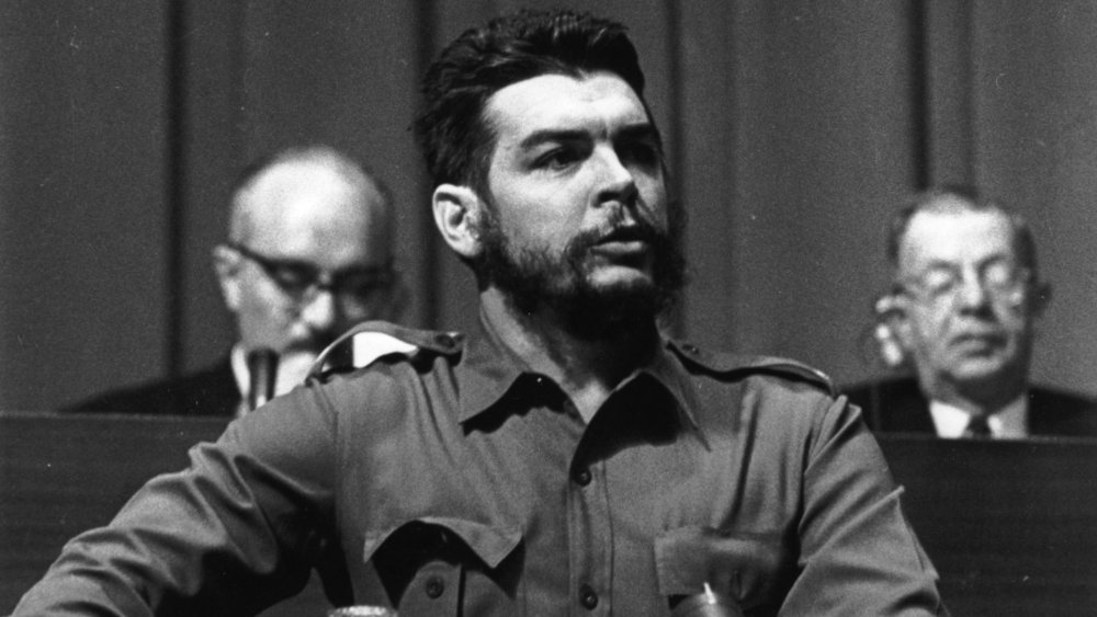 Che Guevera speaking in Geneva in 1964