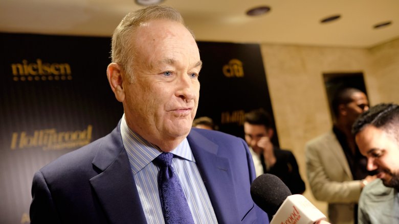 bill o'reilly speaking to a reporter