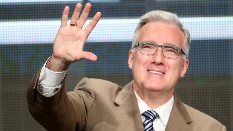 keith olbermann waving