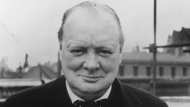 winston churchill smiling