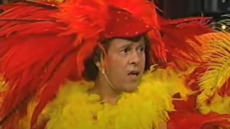 Richard Simmons in turkey costume
